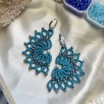 گوشواره خورشیدی آبی آسمانی
