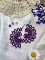 گوشواره خورشیدی بنفش تیره
