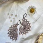 گوشواره خورشیدی صورتی کالباسی