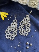 گوشواره آویز نقره ای