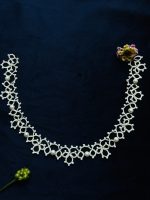 چوکر عروس سفید مرواریدی 9